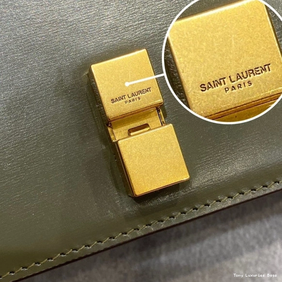 Tony Luxuries LOULOU SMOOTH IN LEATHER SATCHEL CARRE YSL 0714